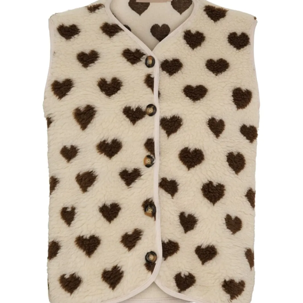 New Marta Du Chateau Mdcdahlia Vest 25710 Cream/Moro