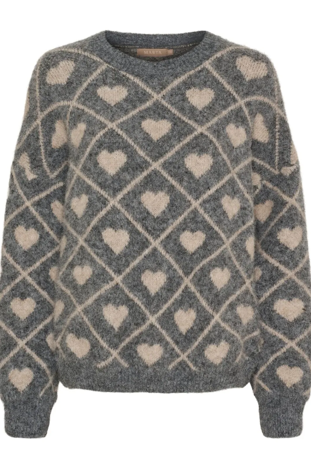 Hot Marta Du Chateau Mdcferay Knit 8151 Grigio9513/Beige9504
