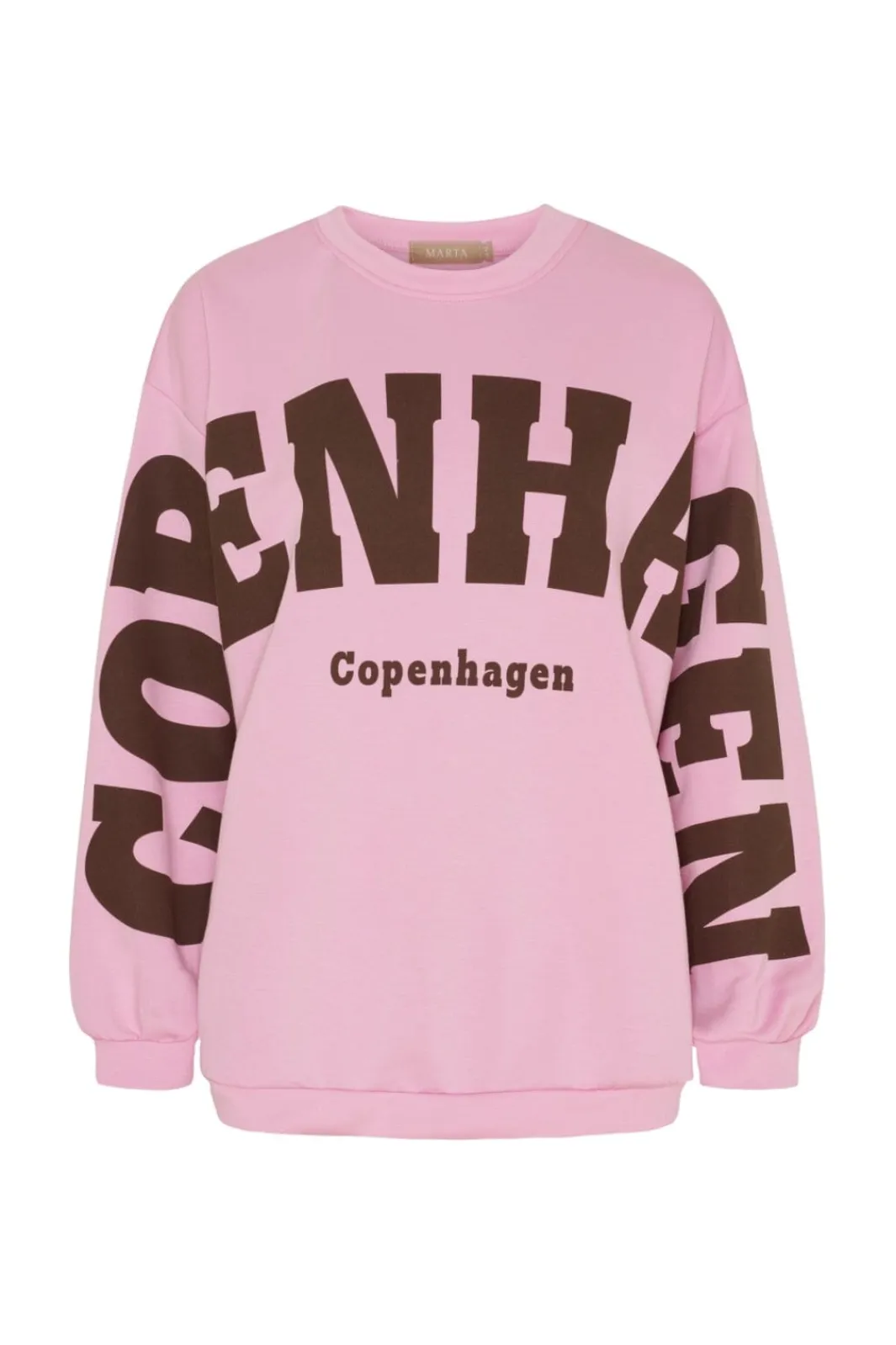 Sale Marta Du Chateau Mdchibiscus Sweatshirt 22659 Pink