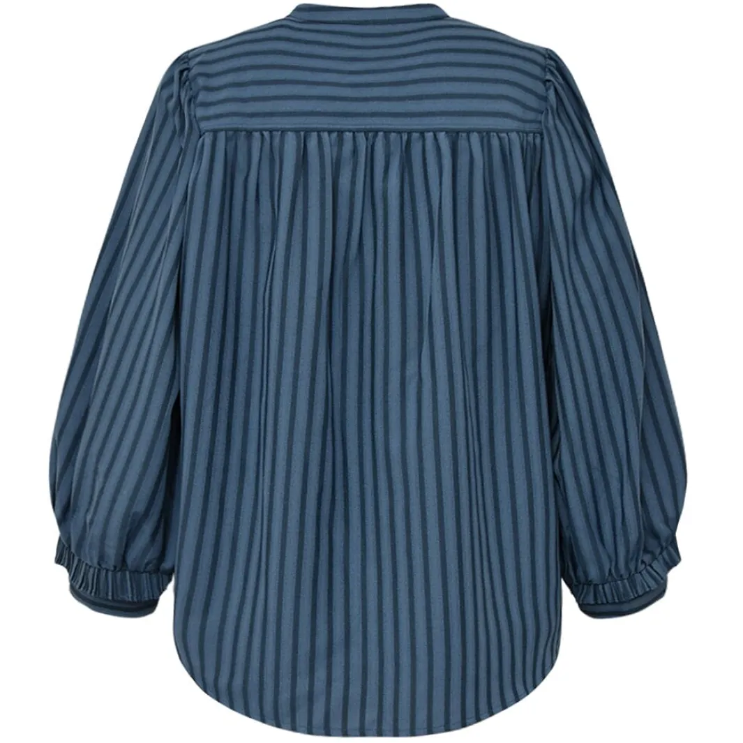 Best Gossia Meego Vibs Blouse G2854 Blue Stripes