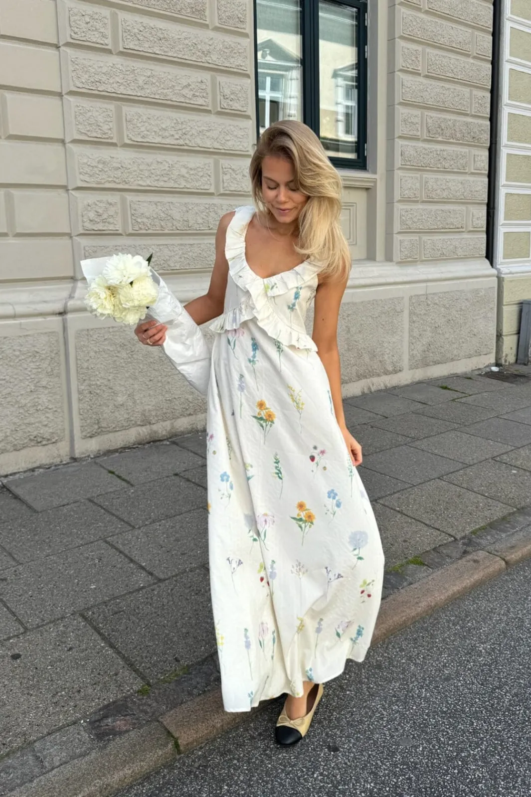 Sale BYIC Melbaic Dress owfp Off White Flower Print