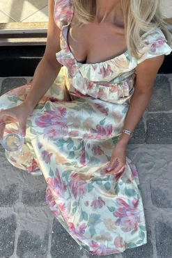 Outlet BYIC Melbaic Dress A23117 Pastel Garden
