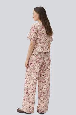 Clearance Modström Meliamd Print Pants 11507 Pink Blossom