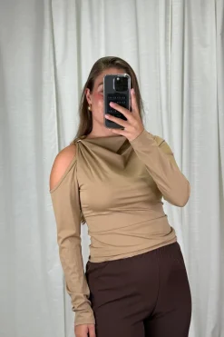 Sale A-bee Melinda Blouse Camel
