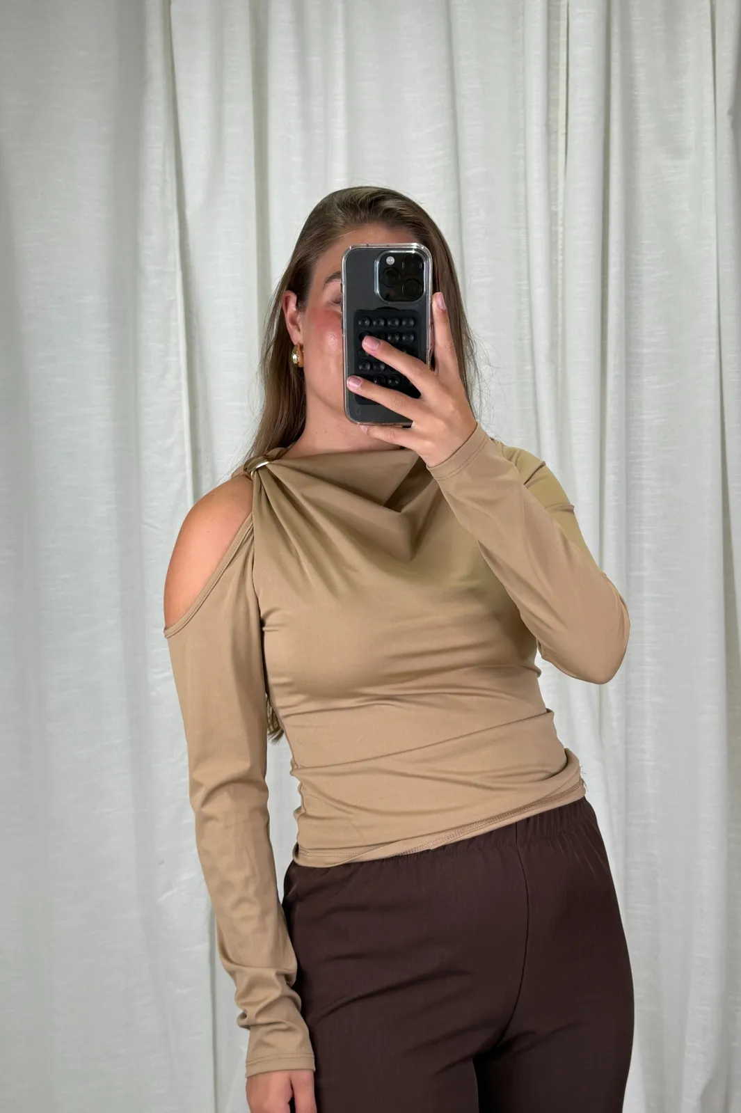Sale A-bee Melinda Blouse Camel
