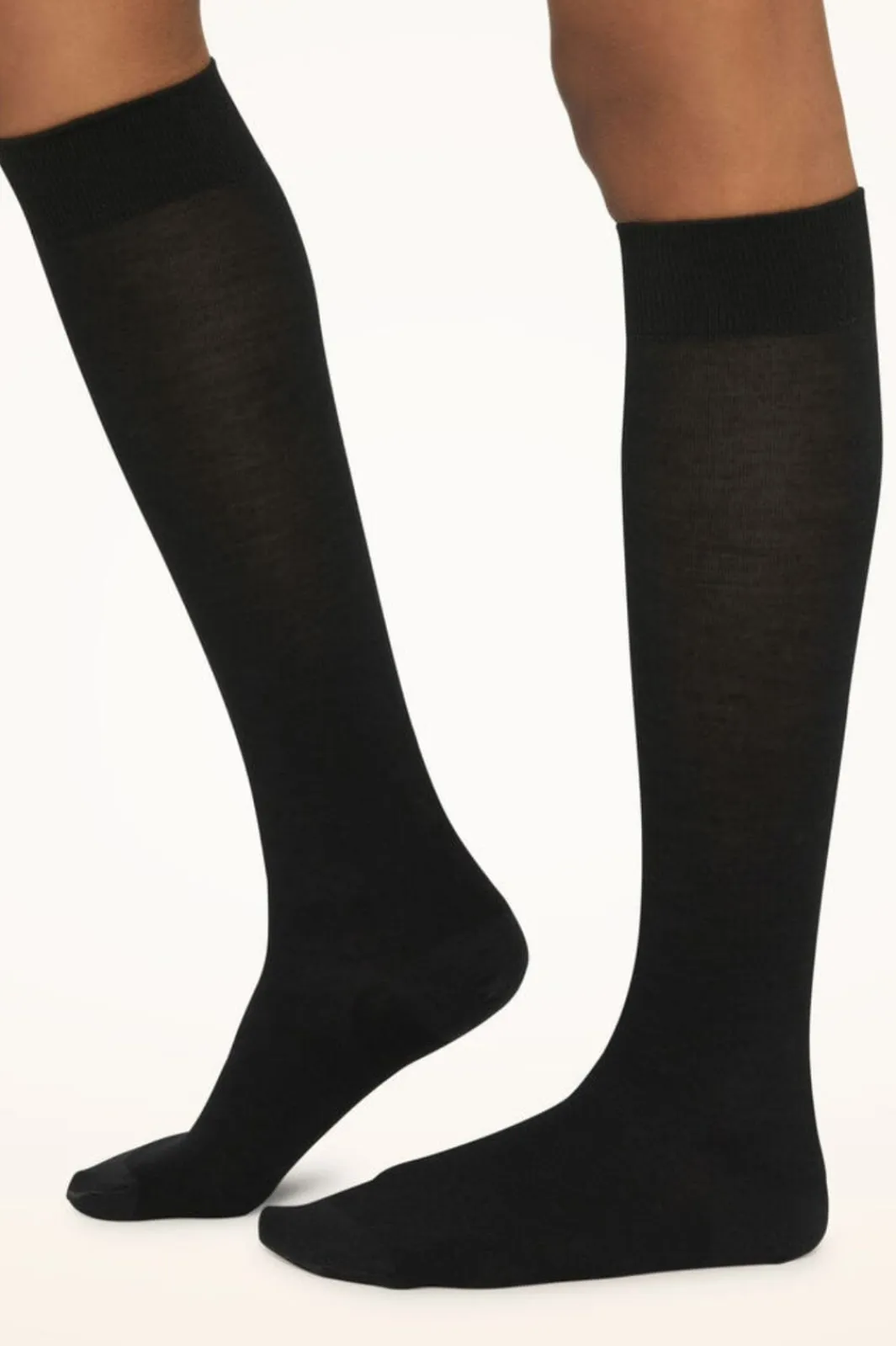 Discount Wolford Merino Knee-highs 7005 Black