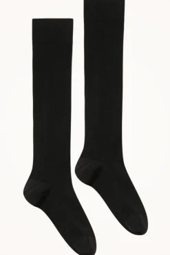 Discount Wolford Merino Knee-highs 7005 Black