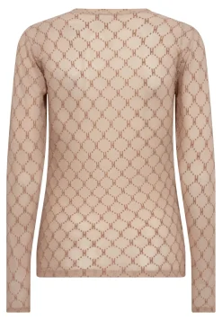 Hot Hype The Detail Mesh Blouse 81 Sand