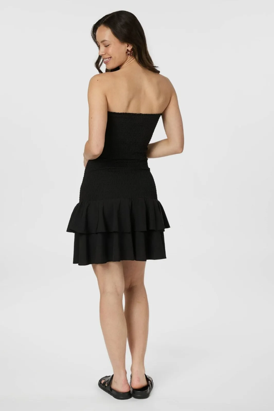 Neo Noir Mikka Solid Smock Dress 165497 100