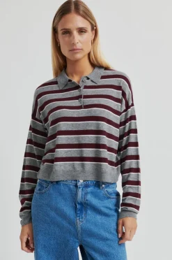 Online Second Female Miley Knit Collar 60411 6148 Fudge