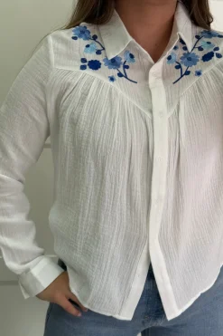 A-bee Millie Skjorte White
