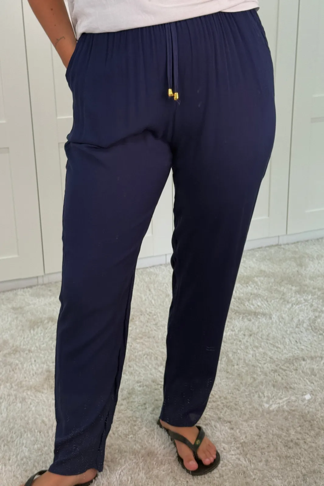 Outlet A-bee Mina Pants Navy