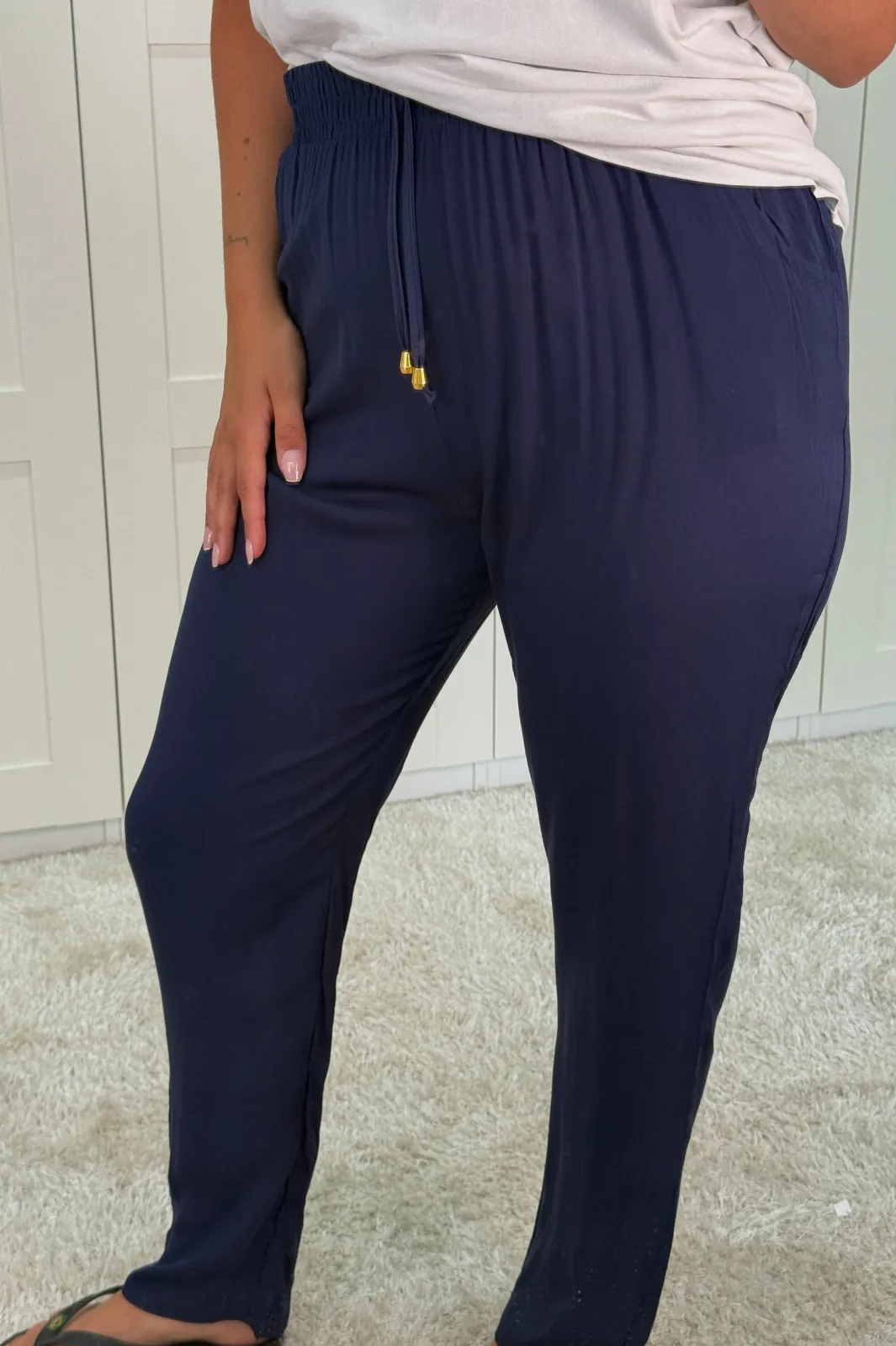Outlet A-bee Mina Pants Navy