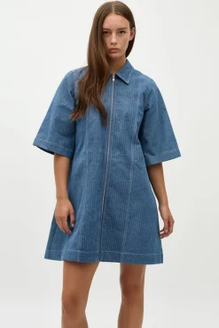Discount Global Funk Mira Zip-G P62 Blue Pinstripe