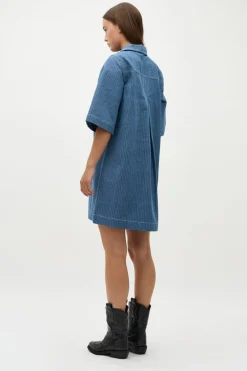 Discount Global Funk Mira Zip-G P62 Blue Pinstripe