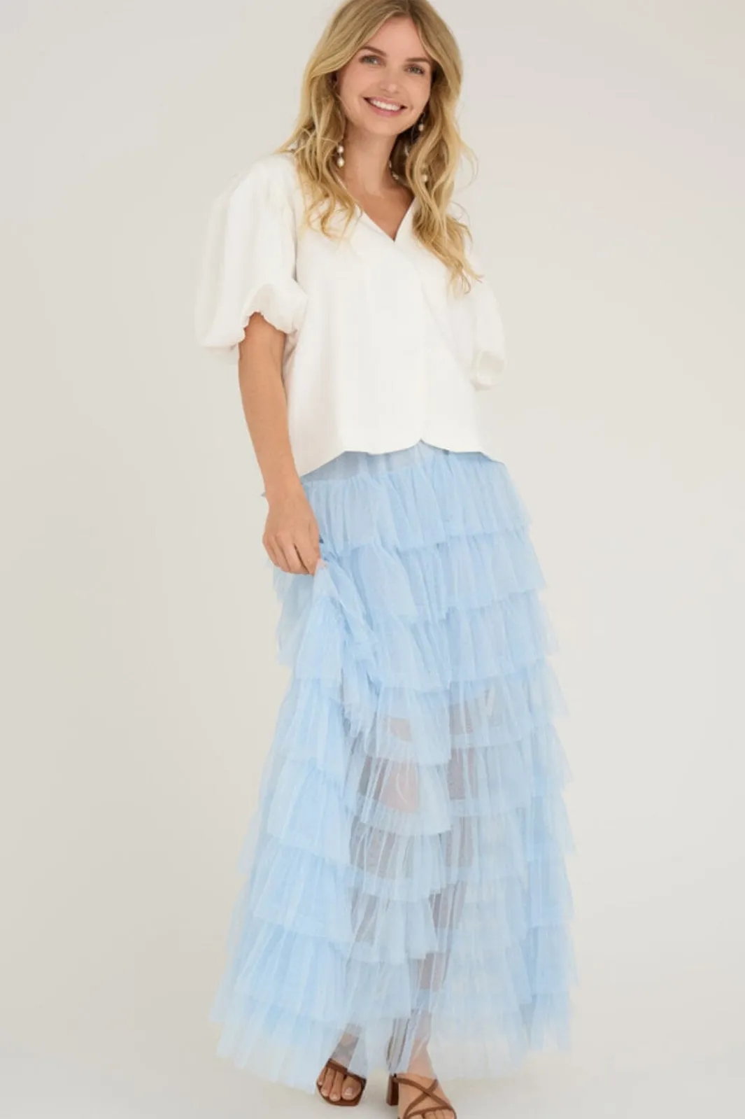 Online A-View Miranda Skirt 282 Light Blue