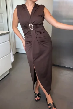 Best A-bee Mirella Dress Dark Brown