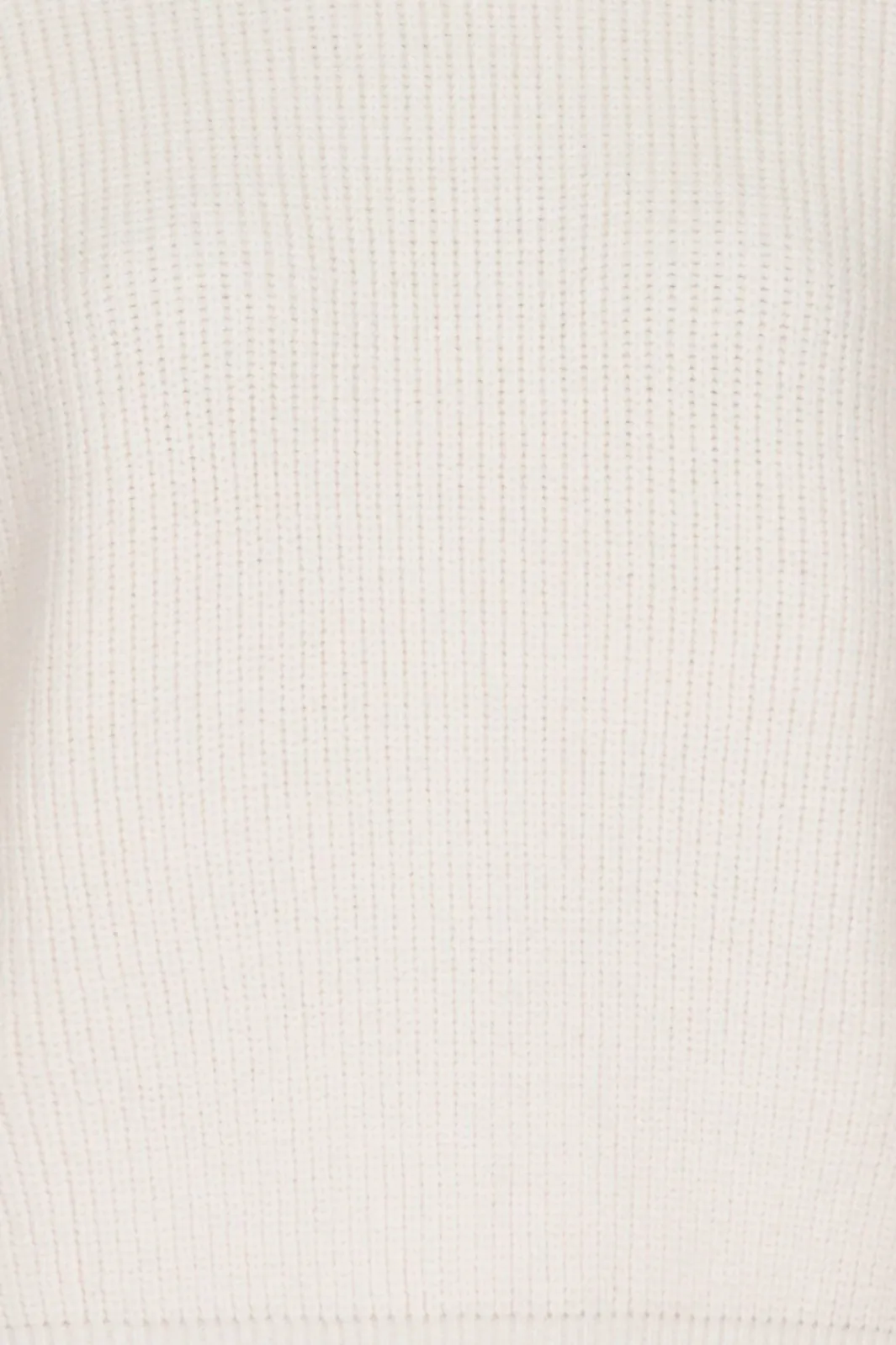 Hot Neo Noir Moana Solid Knit Blouse Off White