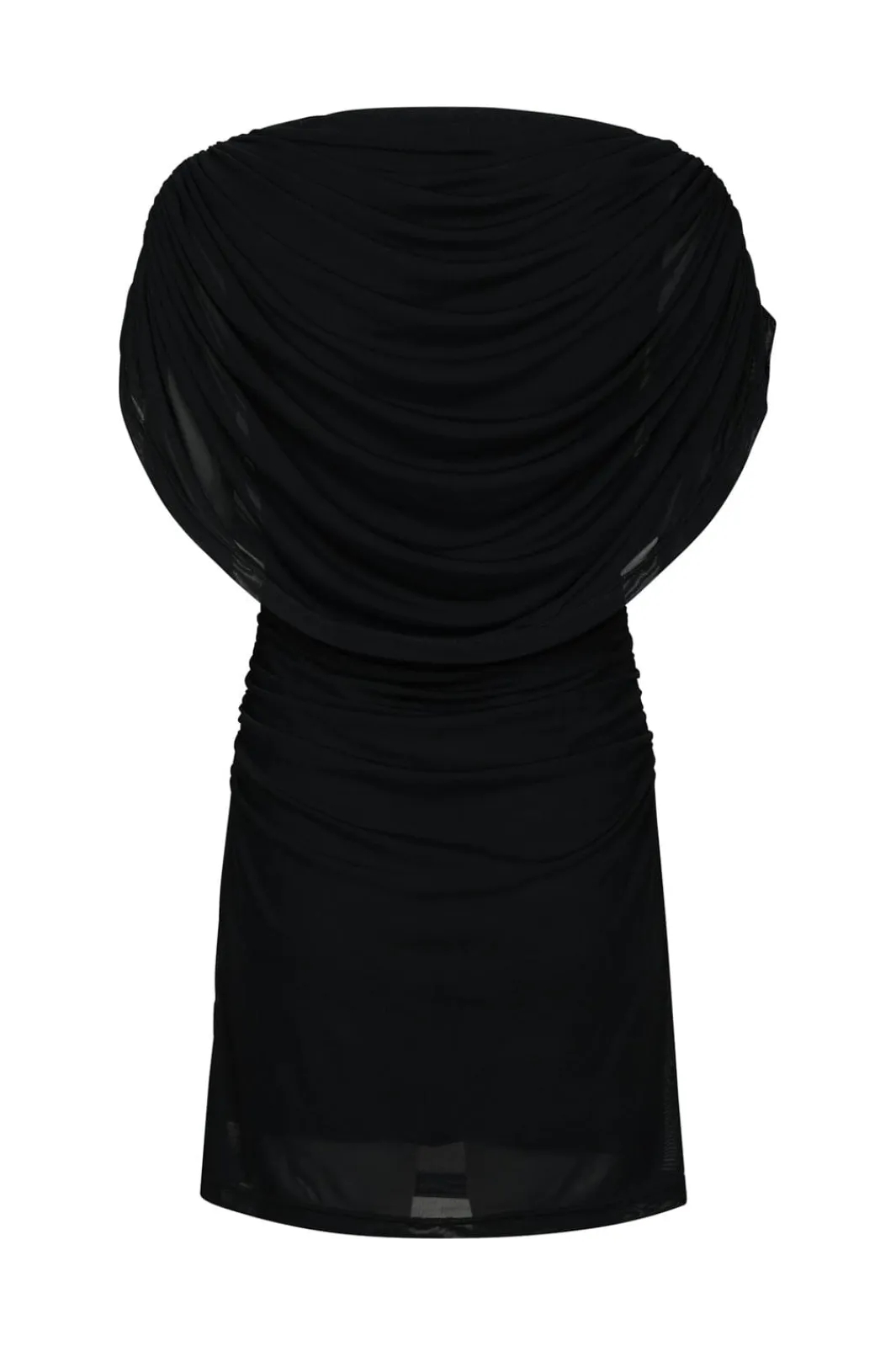 Online Neo Noir Mottuna Drapy Mesh Dress 167475 100