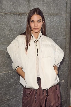 Hot Haute L'Amitié Mount Puffer Vest HL10159 Off-White