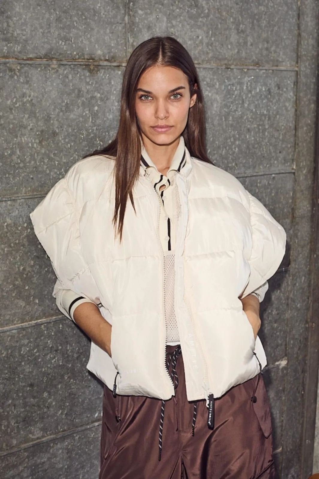 Hot Haute L'Amitié Mount Puffer Vest HL10159 Off-White