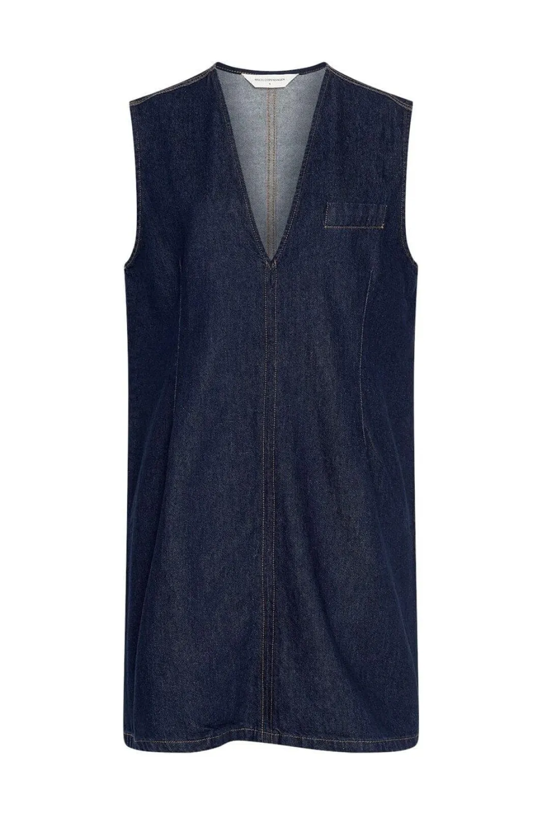 Outlet Moss Copenhagen Mschadna Alena Sl Dress 19722 Dark Blue Wash