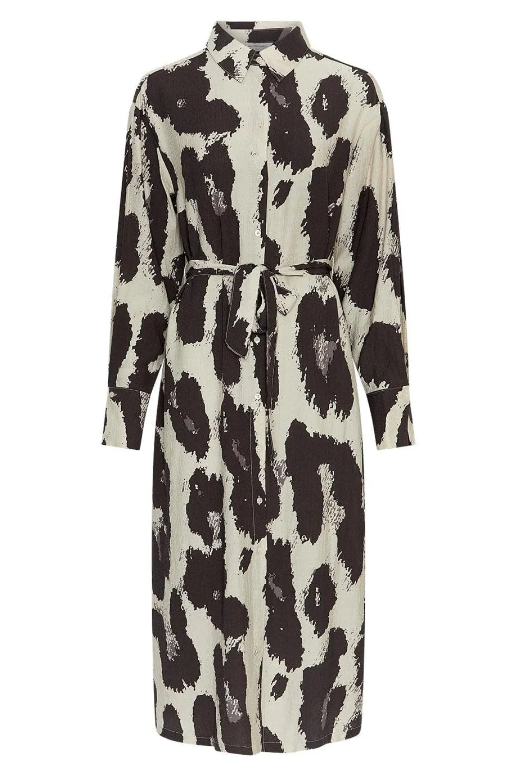 Online MSCH Copenhagen Mschkaralie Jusia Shirt Dress 19630 Licorice Leo