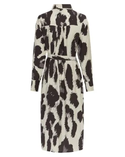 Online MSCH Copenhagen Mschkaralie Jusia Shirt Dress 19630 Licorice Leo