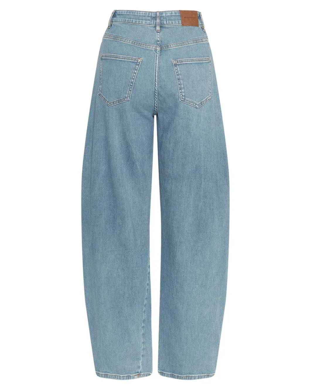 Clearance Moss Copenhagen Mschkobane Tua Barrel Jeans 19765 Light Blue Wash