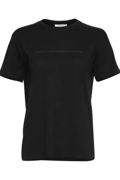 Best MSCH Copenhagen Mschliv Organic Rubber Print Tee Black