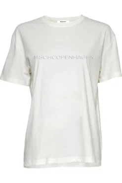 MSCH Copenhagen Mschliv Organic Rubber Print Tee White