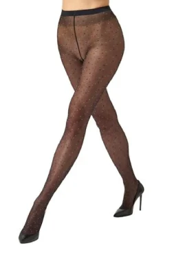 Clearance Wolford Multicolored Dot Tights17656 8163 Black/red Multicolor