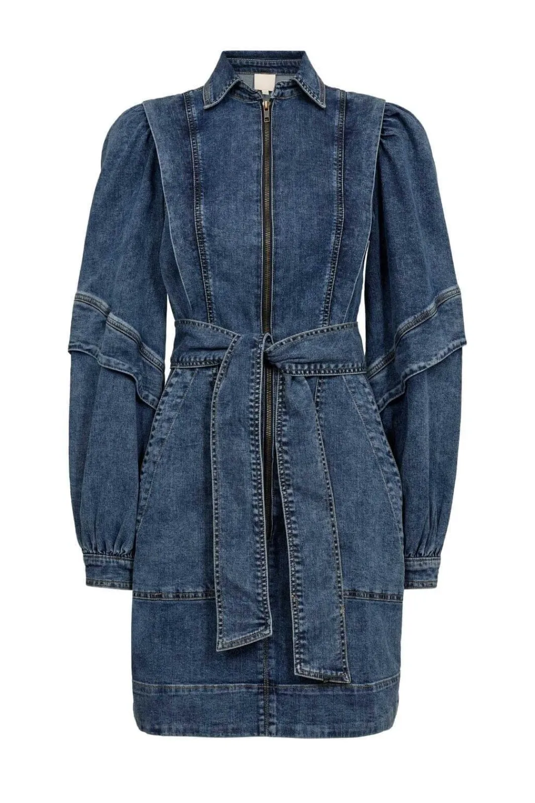 Outlet Gossia Myliago Dress G2627 Mid Blue Denim