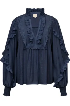 Hot Gossia Nanago Blouse G2618 Dark Navy
