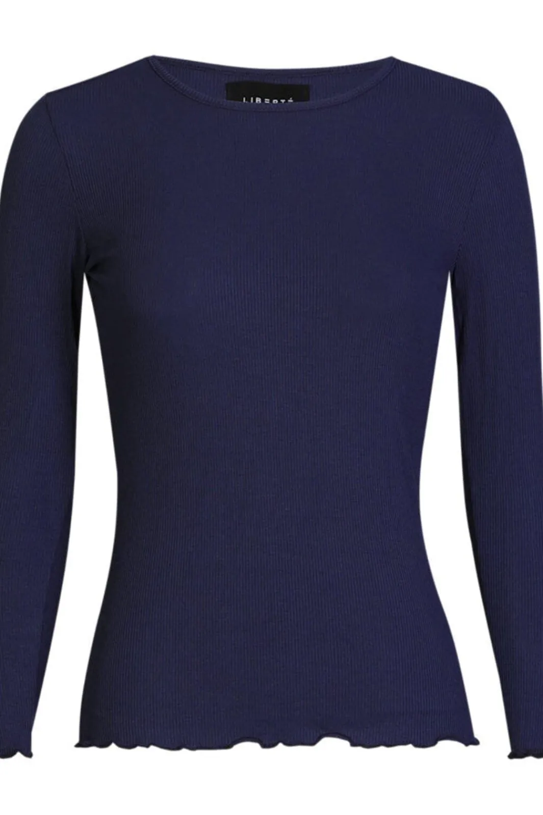 Hot Liberte Natalia Ls Round Neck Blouse 9914 Midnigtth Navy