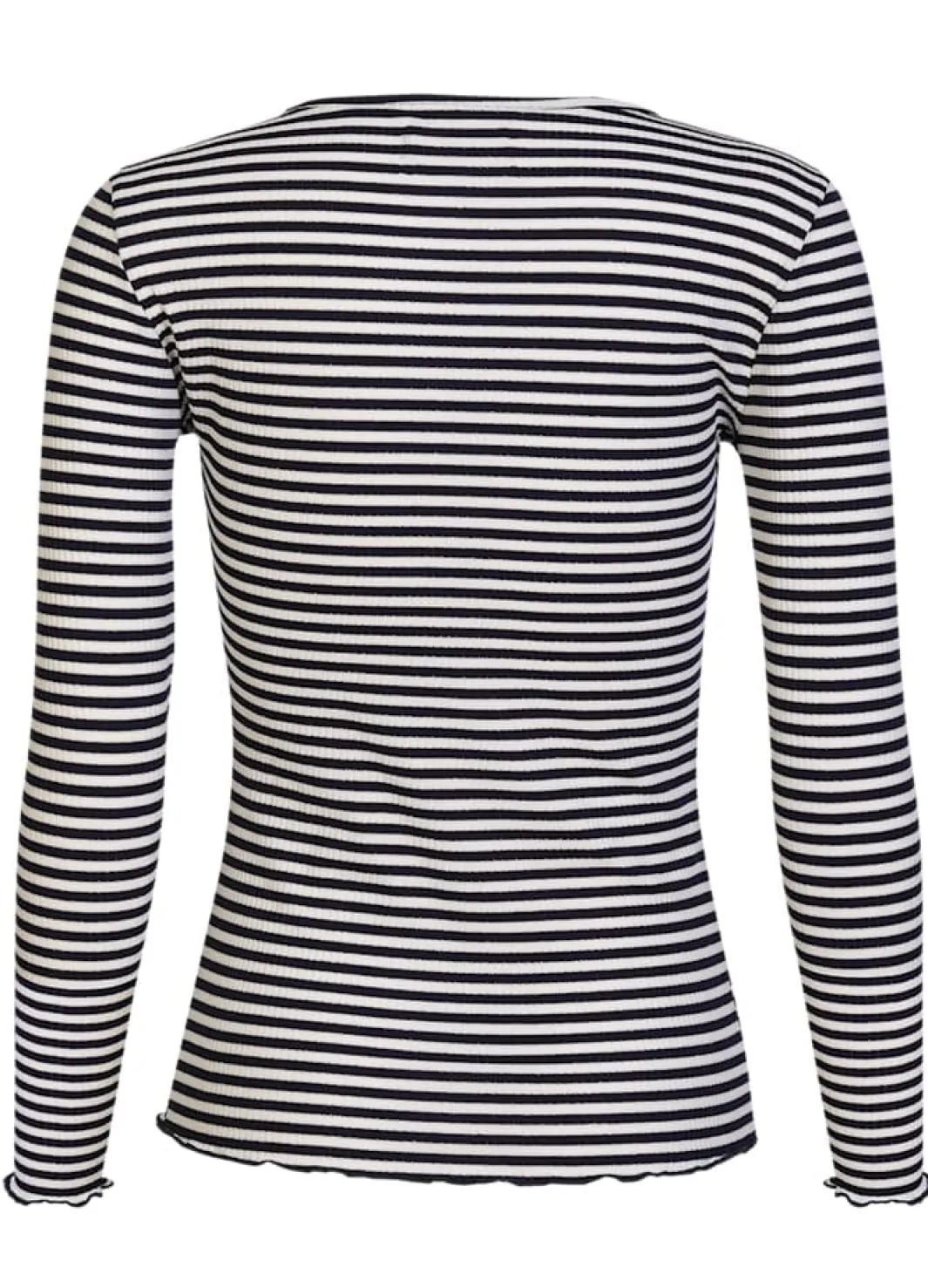 Sale Liberte Natalia Ls Round Neck Blouse 9914 Navy Creme Gold Stripe