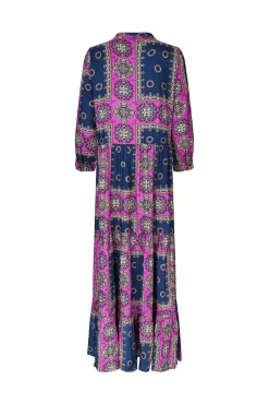 Clearance Lollys Laundry Neell Maxi Dress Ls 23 Dark Blue
