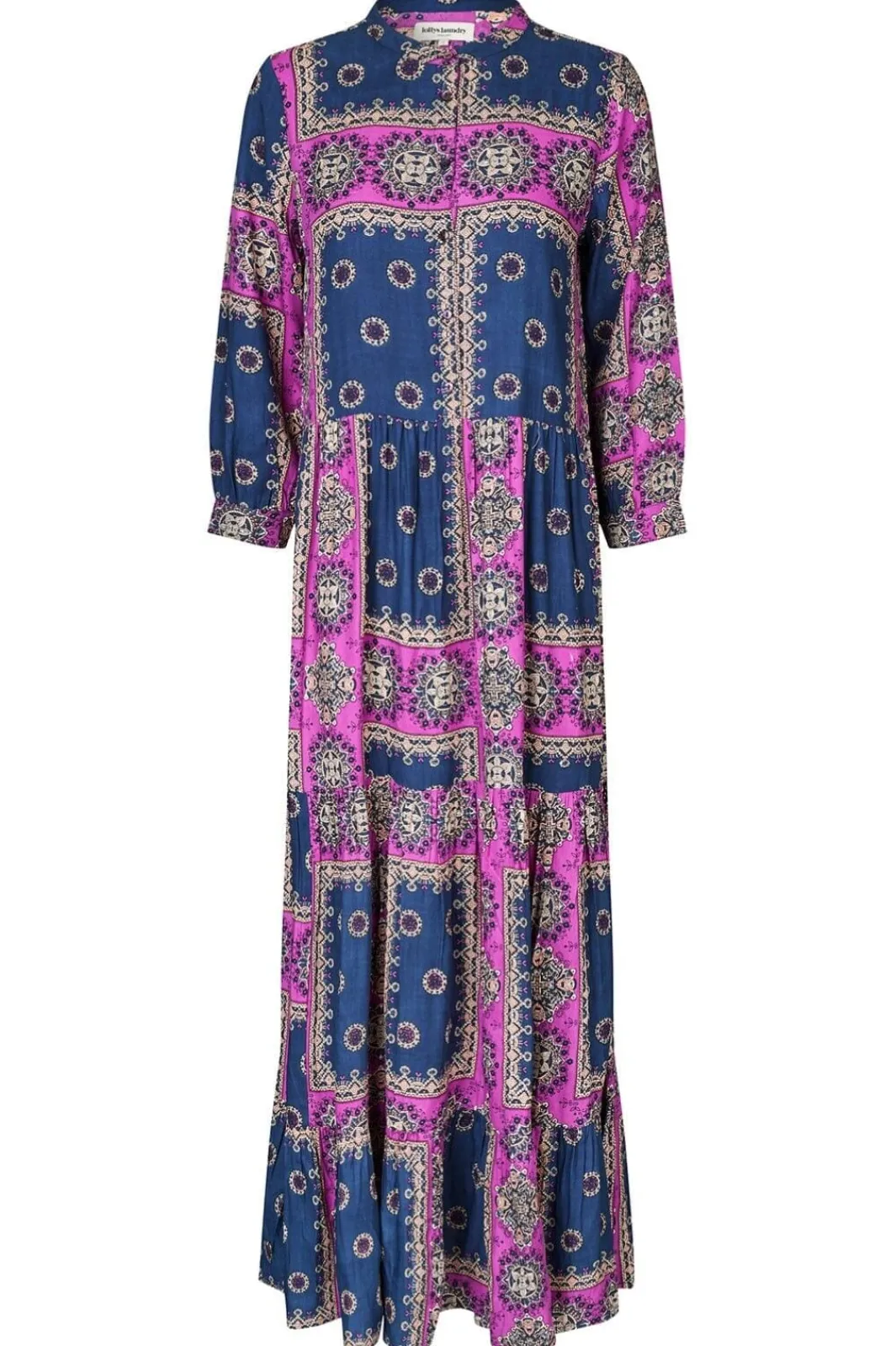 Clearance Lollys Laundry Neell Maxi Dress Ls 23 Dark Blue