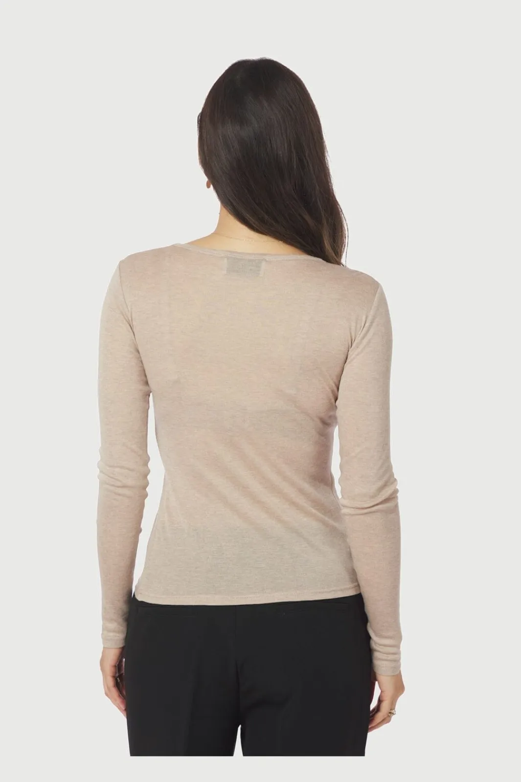 Outlet Neo Noir Nella Fine Rib Blouse 167271 976