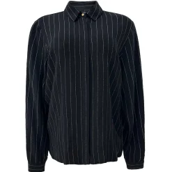 Outlet Liberte Neo Ls Shirt 22255 Black Pinstripe
