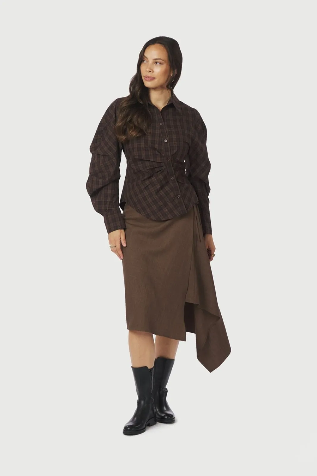 Online Neo Noir Neoella Check Shirt 167459 676