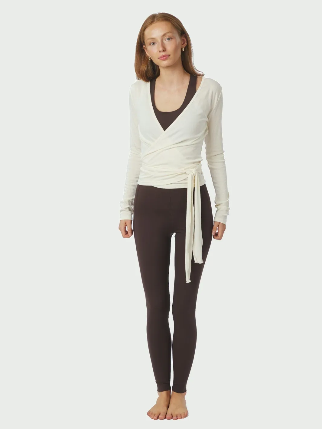 Hot Neo Noir Nia Jersey Wrap Blouse 165501 124