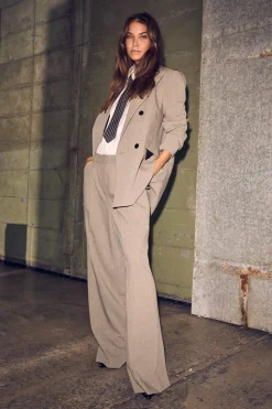 Haute L'Amitié Nicole Pleat Pant HL10369 Beige Melangé
