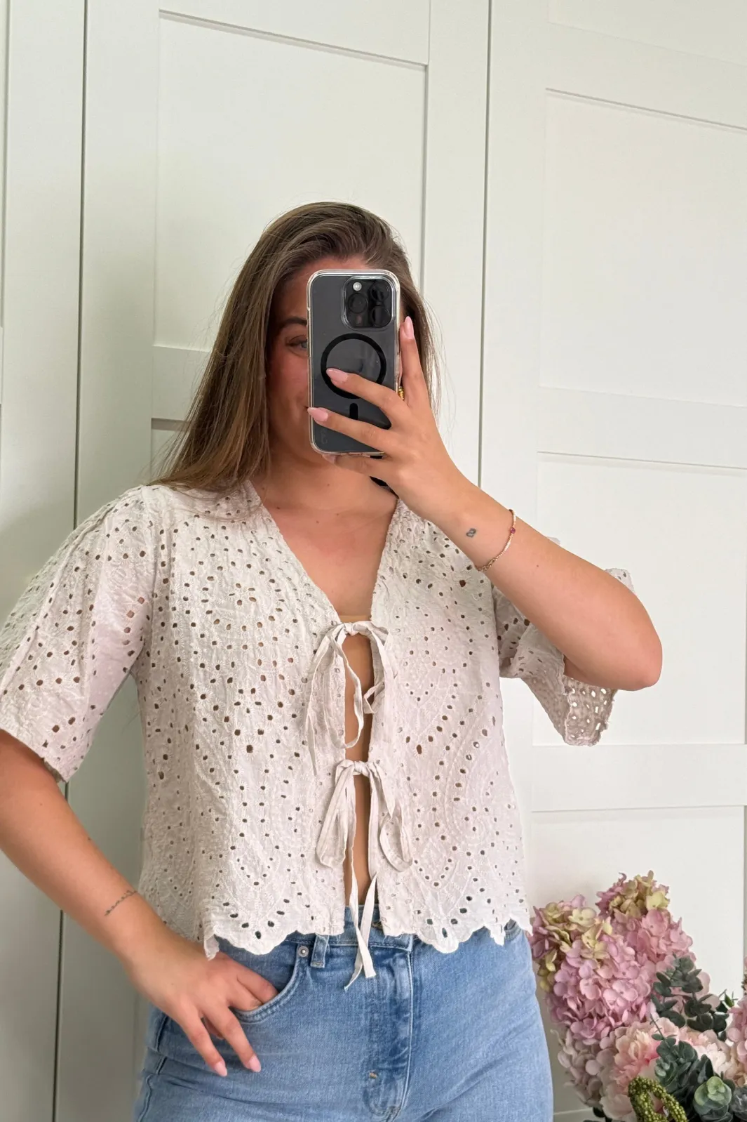 Sale A-bee Nicoline Bluse Beige