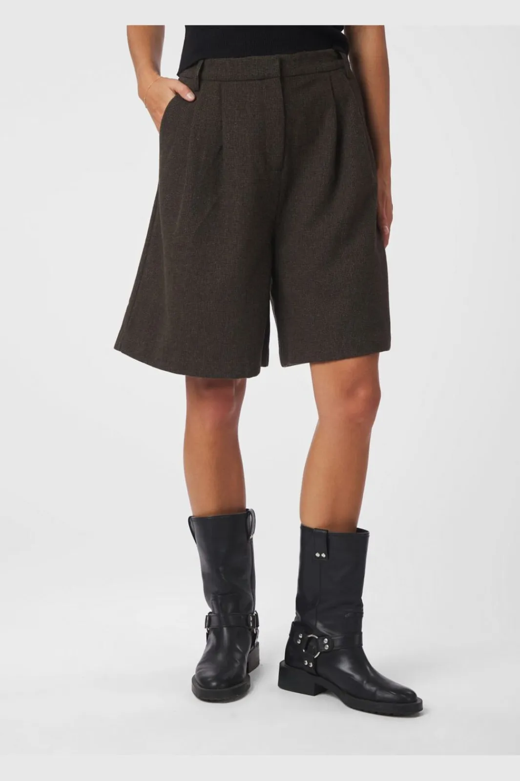 Neo Noir Nika Mini Check Shorts 167169 205