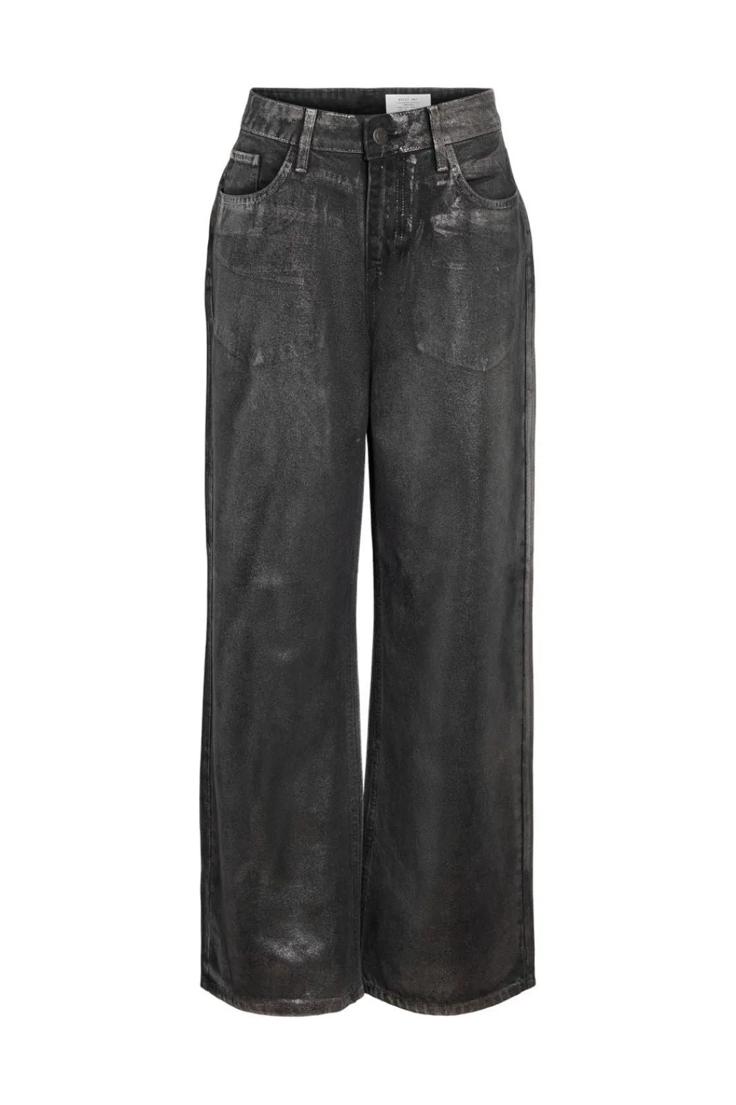 Clearance Noisy May Nmadriana Nw Silver Coated Jeans Az453Mb 4845014 Medium Blue Denim