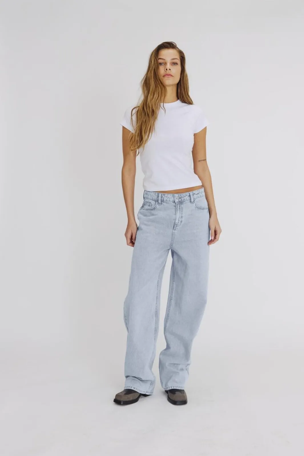 Outlet Noisy May Nmalexa Nw Reg Jeans Az468Lb 4920507 Light Blue Denim
