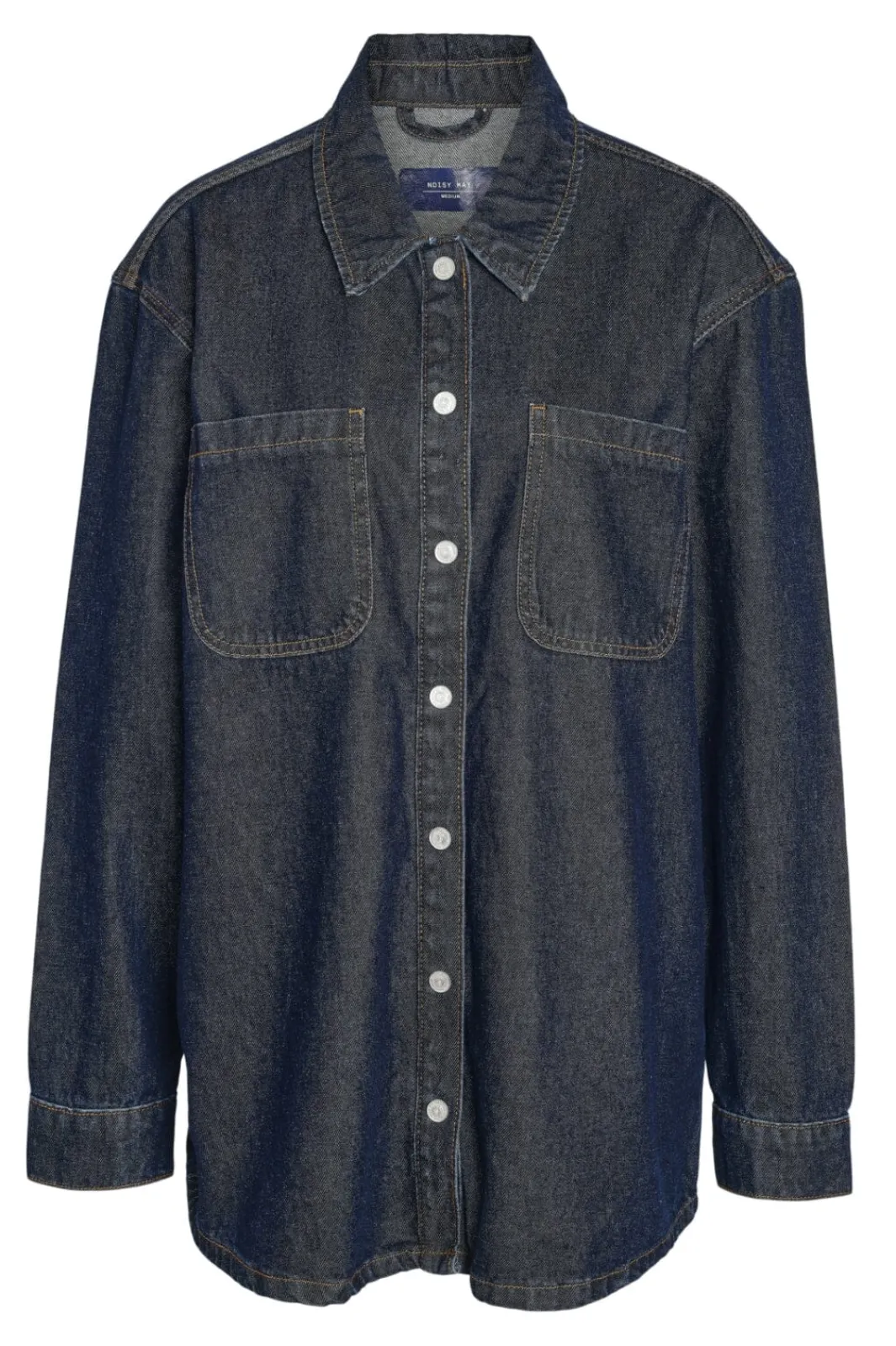 Outlet Noisy May Nmalva L/S Denim Shacket Az386Db 4532250 Dark Blue Denim