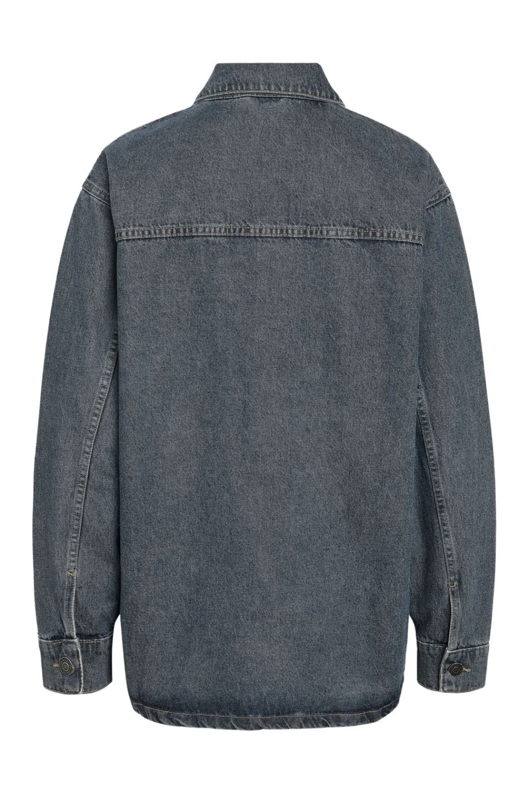 Outlet Noisy May Nmalva L/S Tinted Washed Shirt Az449Mb 4844470 Dark Blue Denim