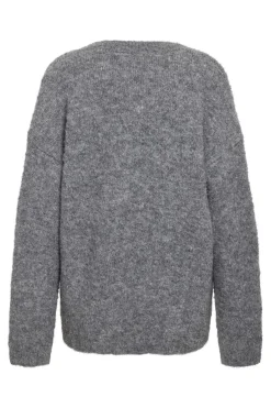 Hot Noisy May Nmdolly L/S Knit Cardigan Fwd 4791859 Medium Grey Melange